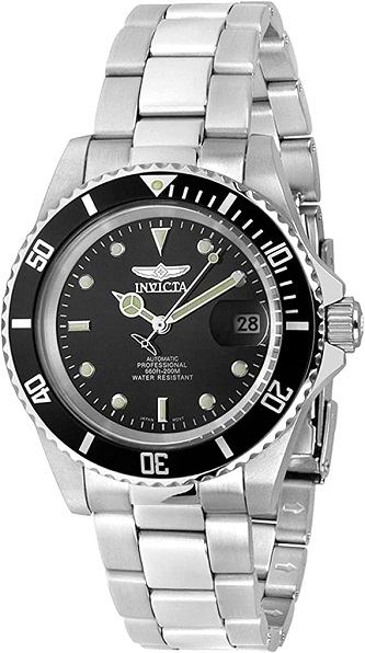 Invicta Men’s Pro Diver Coin Edge Automatic Watch with Black Dial