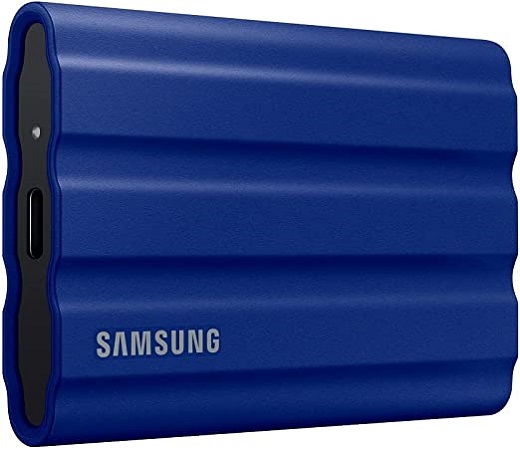 Introducing the all-new Samsung T7 Shield Portable SSD, the perfect solution for photographers, content creators, and gamers who need high-speed performance on-the-go. With an impressive IP65 rating for water** and dust* resistance, the T7 Shield can withstand even the toughest environments.