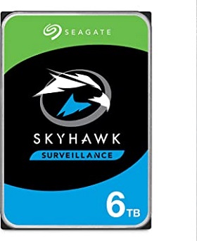 Seagate SkyHawk 6TB Surveillance Hard Drive – Purpose-Built for 24×7 Video Workloads
