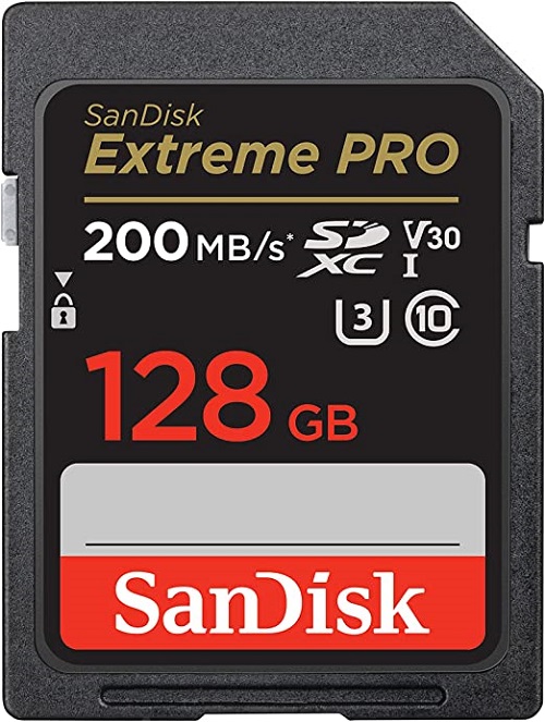 SanDisk 128 GB Over the top Ace SDXC UHS- I Memory Card- C10, U3, V30, 4K UHD, SD Card- SDSDXXD- 128G- GN4IN