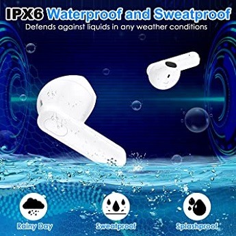 Jrwaro Bluetooth 5.3 Earbuds with HiFi